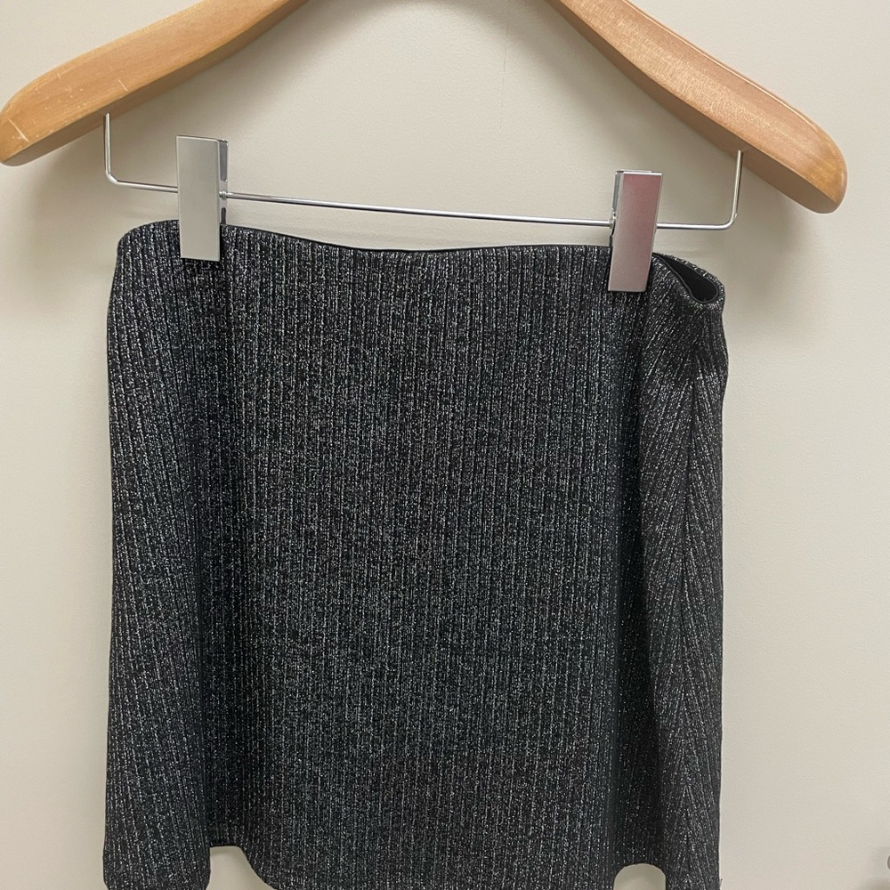 Urban Outfitters Black Ribbed Knit Skirt